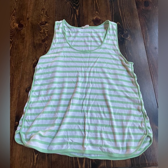 lake Intimates & Sleepwear Lake Green And White Striped Tank Pajama